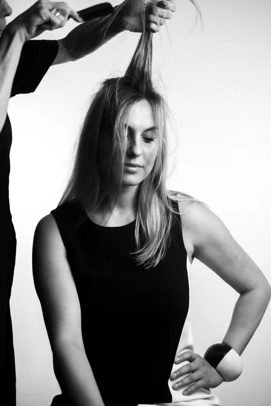 black and white studio photography