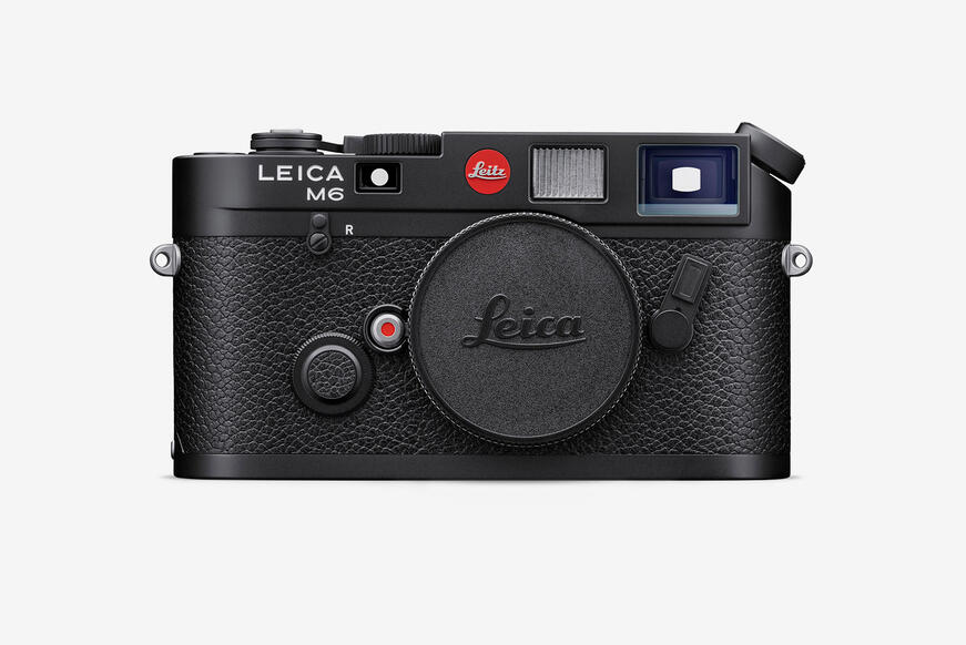 Current Leica M6 black film rangefinder camera